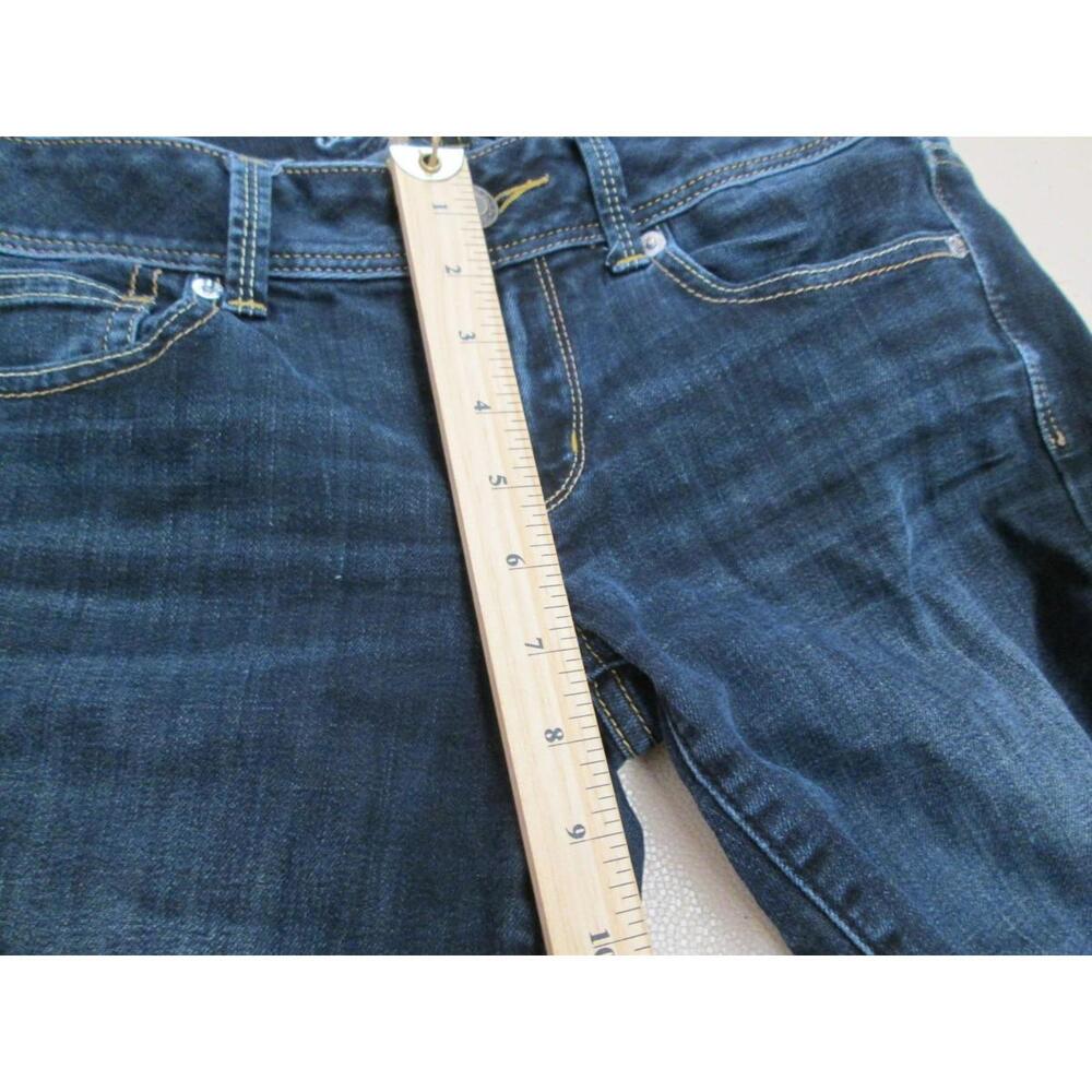 American Eagle Slim Boot Jeans Womens Size 8 Regular Blue Denim Stretch - Picture 11 of 13